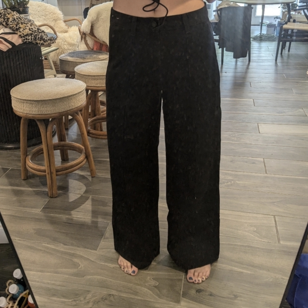 Made Well Women's Black Wide-Leg Pants